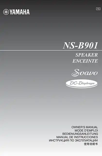 yamaha雅马哈NS-B901 使用说明书